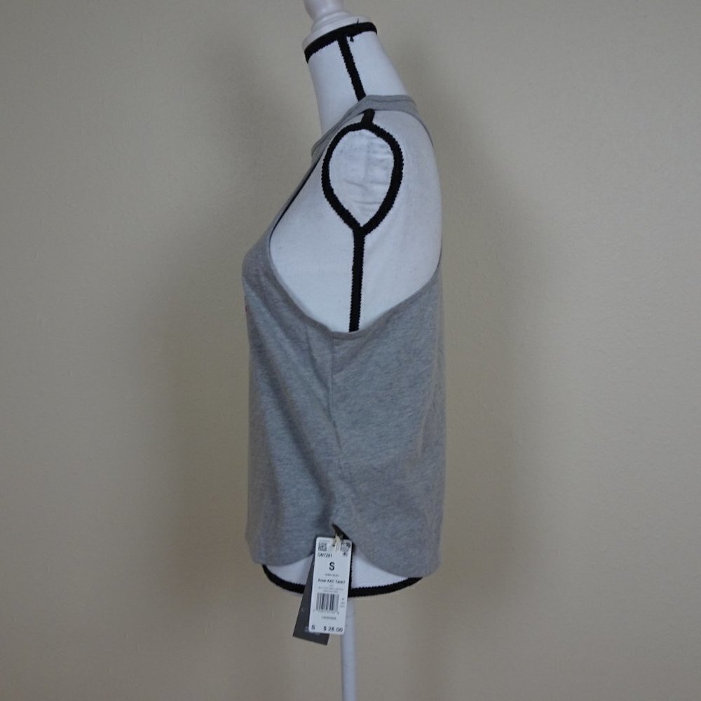 Adidas Tank Top Womens Size S Gray American Flag Racerback - Picture 3 of 6
